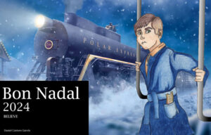 Postal de Nadal dissenyada per alumne del PFI d'Arts Gràfiques