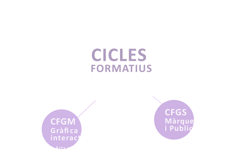 Cicles Formatius de Grau Mitjà en Gràfica interactiva, Cicle Formatiu Grau Superior Màrqueting i publicitat