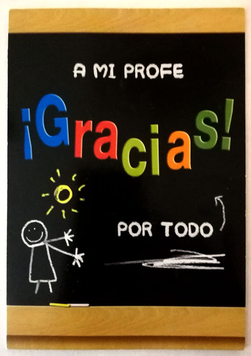 Tarjeta agraïments